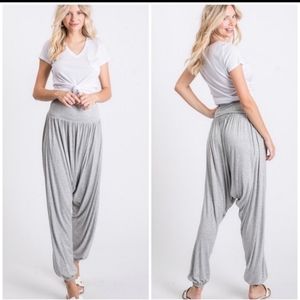 First Love Full Length Solid Color Harem Pants
